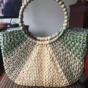 Talbots straw tote